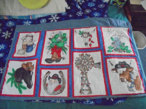 #1237 Santa's North Pole 42"x26" $50