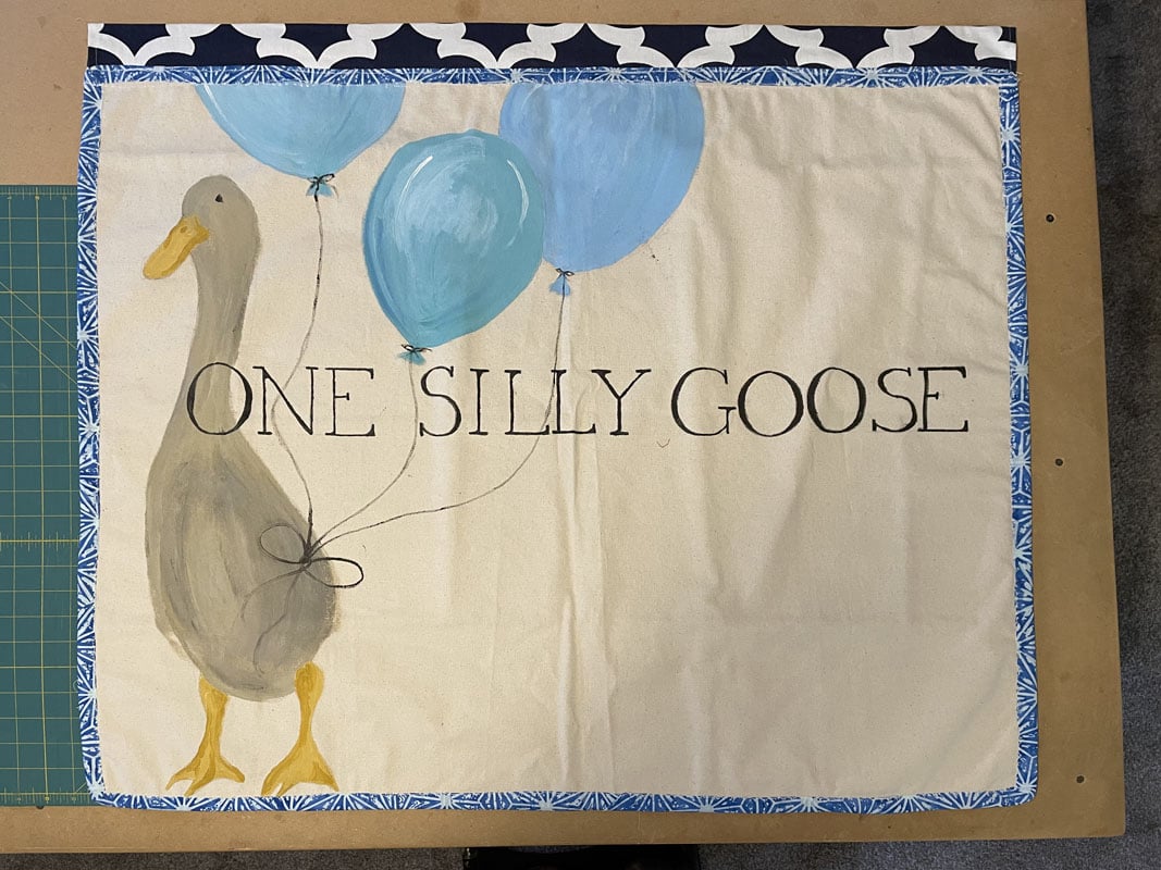 #1264 Wall Hanging One Silly Goose